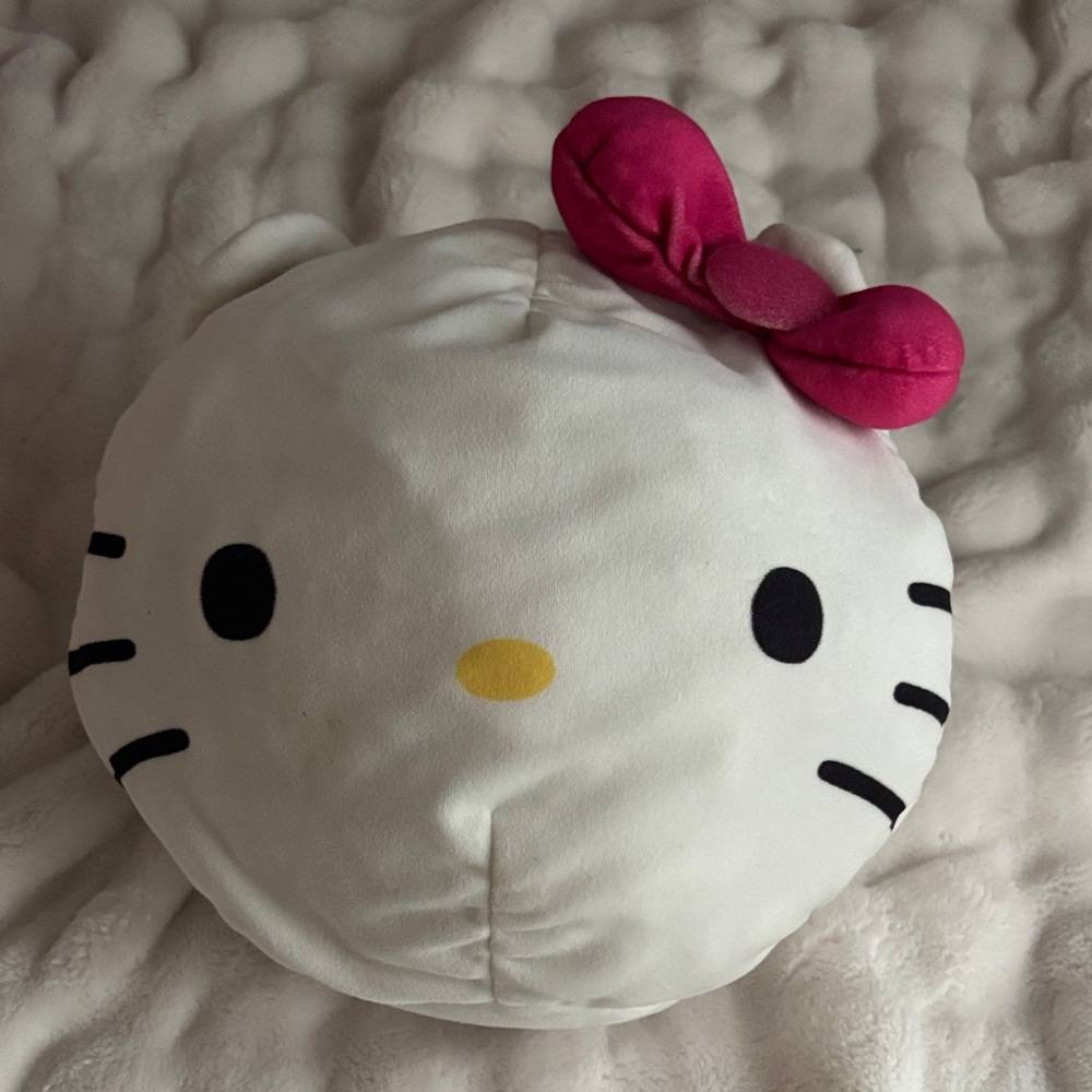 Hello Kitty White Plush with Pink Bow